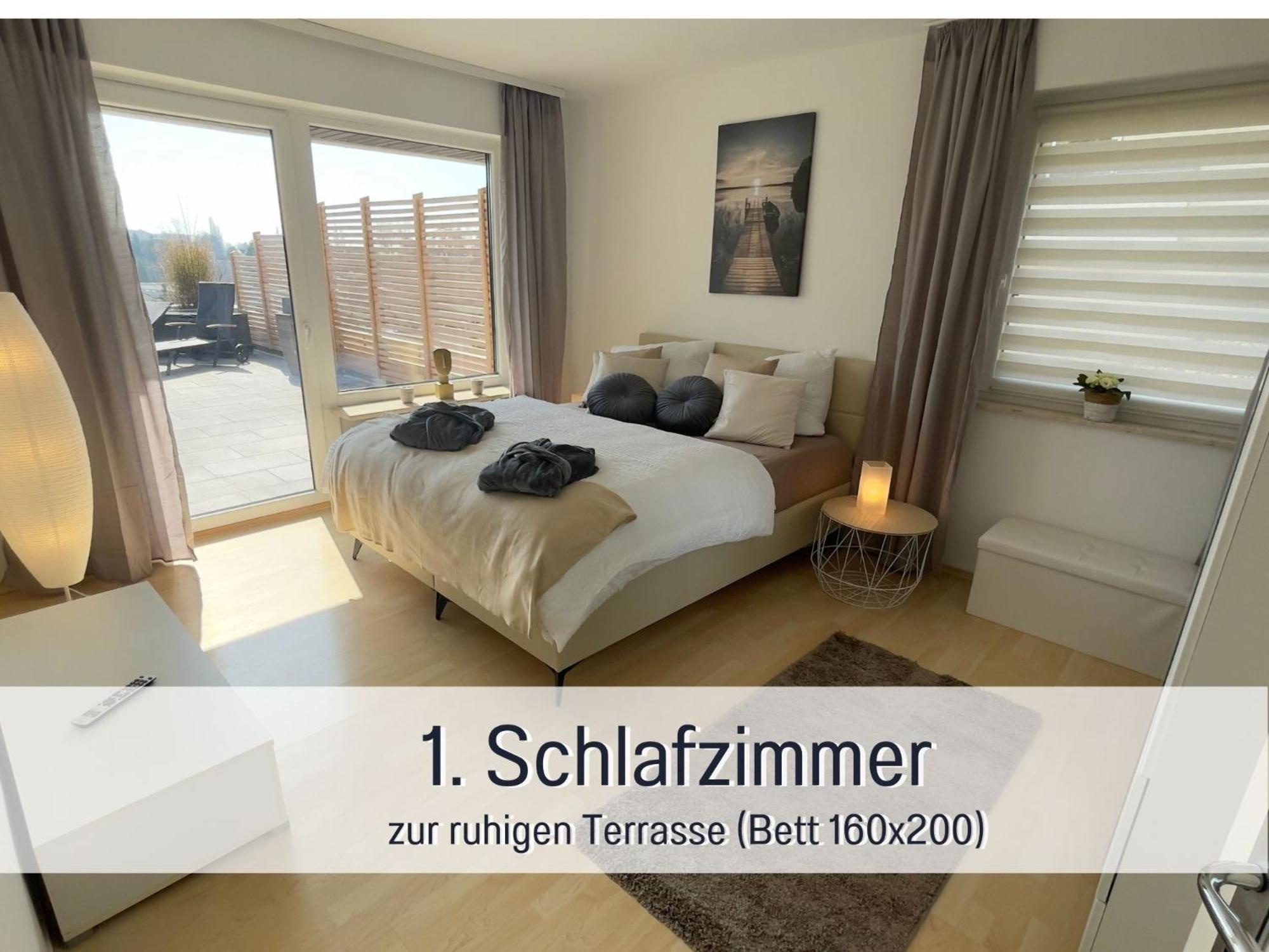 Penthouse - 3 Schlafzimmer- Sonnige Dachterrasse -Whirlpool & Alpenblick - Perfekt Fuer Romantik Oder Familienurlaub Mit Kind, Hund Willkommen - By Ferienwohnenamsee - Uberlingen Exterior photo